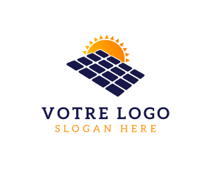 Solar Panel Energy Logo