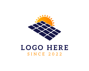 Sunshine - Solar Panel Energy logo design
