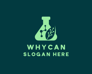 Biotech - Flask Leaf Laboratory logo design