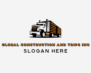 Cargo - Trailer Truck Delivery Transport logo design