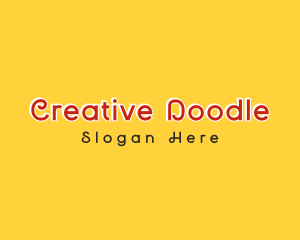 Quirky Fun Doodle logo design