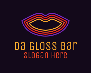 Neon Lip Cosmetics logo design