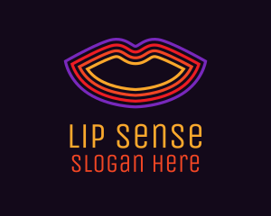 Neon Lip Cosmetics logo design