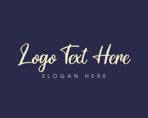 Handdrawn - Classy Signature Wordmark logo design