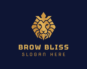 Lion Royal Crown logo design