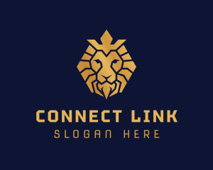 Lion Royal Crown logo design