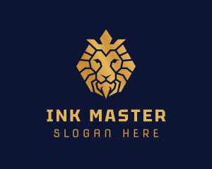 Lion Royal Crown logo design