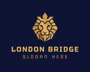 Lion Royal Crown logo design