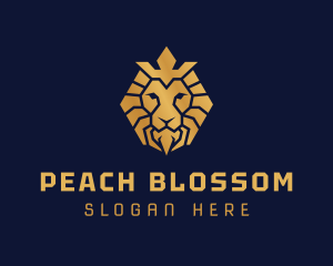 Lion Royal Crown logo design