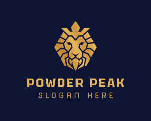 Lion Royal Crown logo design