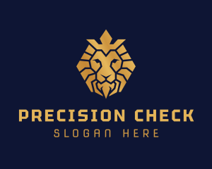 Lion Royal Crown logo design