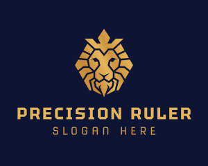 Lion Royal Crown logo design