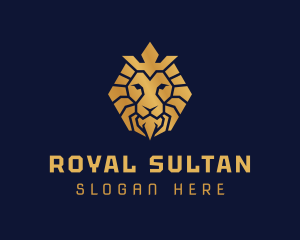 Lion Royal Crown logo design