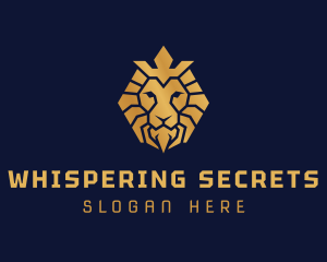 Lion Royal Crown logo design