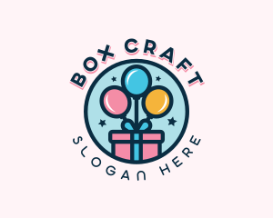 Box - Balloon Gift Box logo design