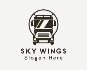 Trailer Trucking Vehicle logo design