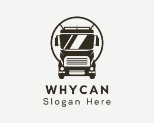 Courier - Trailer Trucking Vehicle logo design