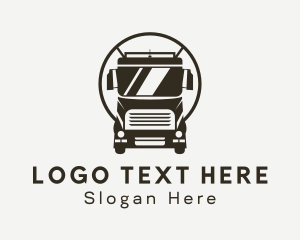 Trailer Trucking Vehicle Logo