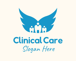 Dental Care Wings logo design