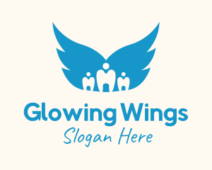 Dental Care Wings logo design