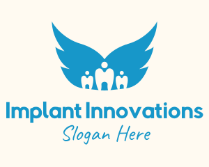 Implant - Dental Care Wings logo design