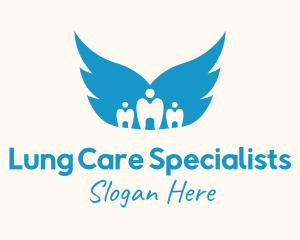 Dental Care Wings logo design