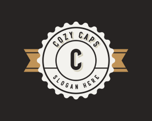 Retro Bottle Cap Business logo design