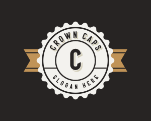 Retro Bottle Cap Business logo design