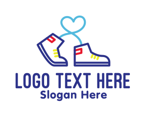 Footwear - Love Sneakers Footwear logo design