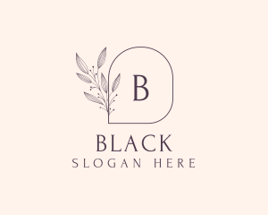 Feminine Floral Cosmetics Spa Logo