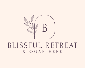 Feminine Floral Cosmetics Spa Logo