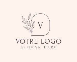 Feminine Floral Cosmetics Spa Logo