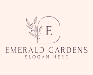 Feminine Floral Cosmetics Spa logo design