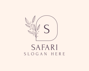 Vlog - Feminine Floral Cosmetics Spa logo design