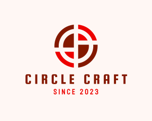 Round Geometric Target logo design