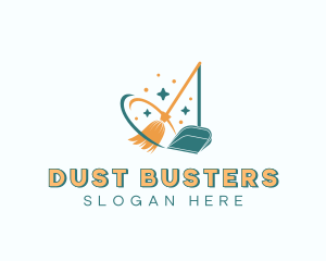 Housekeeping Broom Cleaning logo design