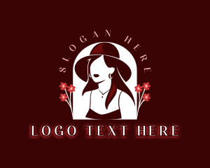 Hat - Woman Fashion Stylist logo design