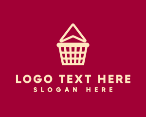 Hypermarket - Online Shop Basket logo design