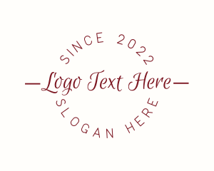 Minimalist Chic Cursive Logo