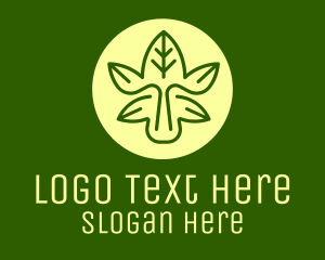 Vegan - Farming Eco Leaves logo design