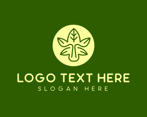 Flower Shop - Farming Eco Leaves logo design