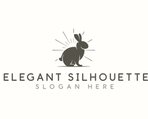 Bunny Rabbit Silhouette logo design