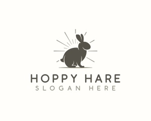 Bunny Rabbit Silhouette logo design