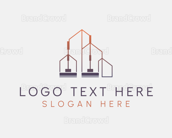 Gradient Building Sweeper Logo