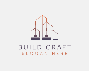 Gradient Building Sweeper logo design