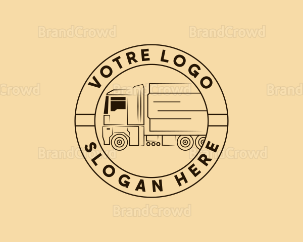 Truck Cargo Logistics Logo