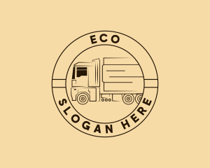 Truck Cargo Logistics Logo