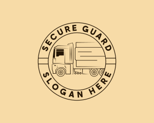 Truck Cargo Logistics Logo