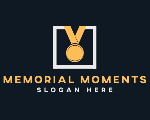Commemoration - Gold Medal Award logo design
