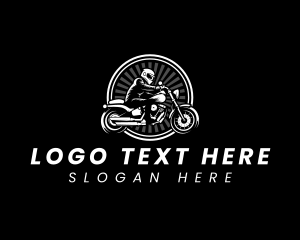 Motorbike - Motorcycle Touring Rider logo design